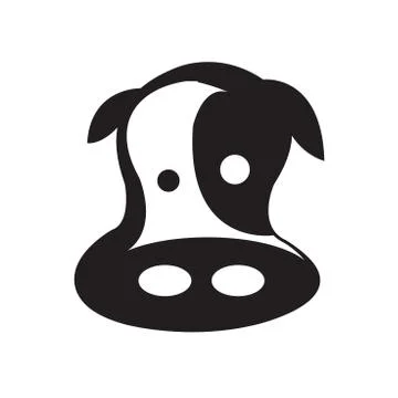Cows head design Stock Illustration