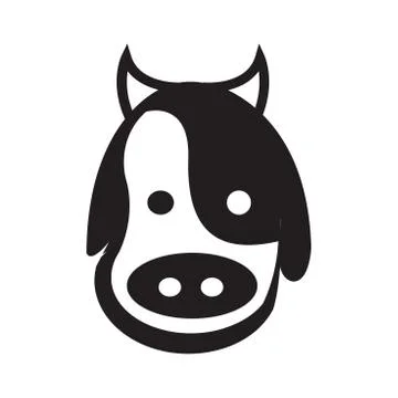 Cows head design Illustrazione stock