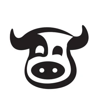 Cows head design Stock Illustration
