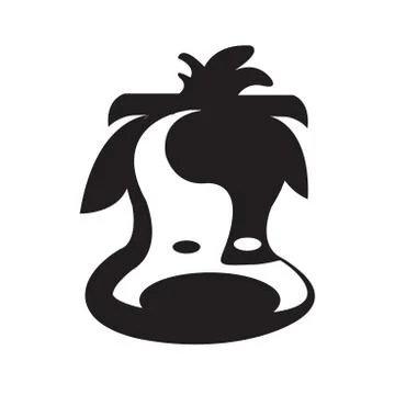 Cows head design Stock Illustration