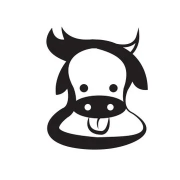 Cows head design Illustrazione stock