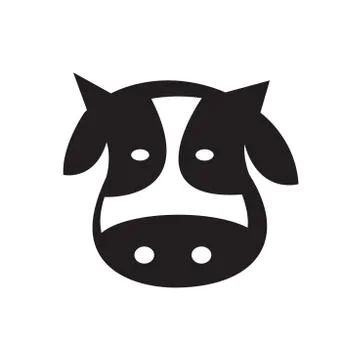 Cows head design Stock Illustration