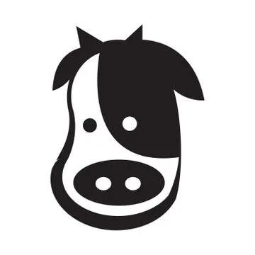 Cows head design Stock Illustration