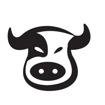 Cows head design Illustrazione stock