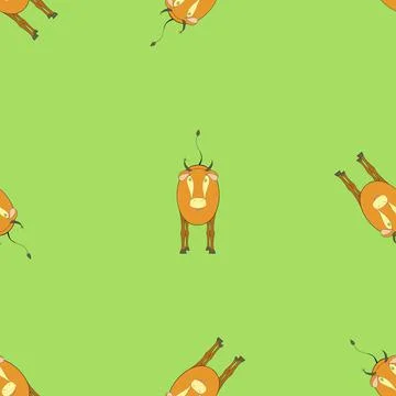 Cows pattern colored Иллюстрация