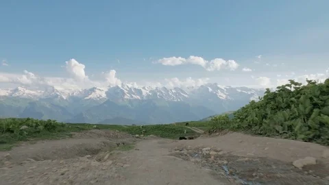 Cows rest in the mountains , Georgia Stock Footage 83958930