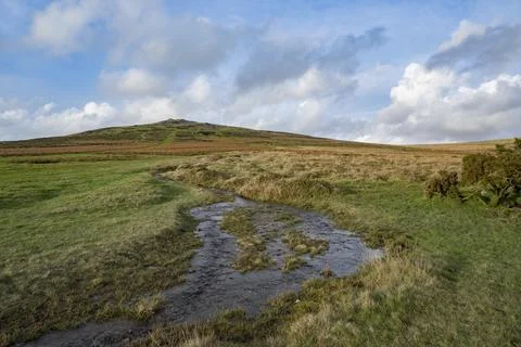 Cox Tor view after the rainfall Stock-Fotos