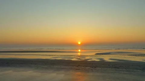 Cox's Bazar Beach-Bangladesh Sunset 1080p Stock Footage