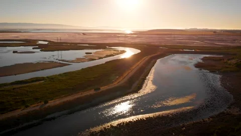Coyote Creek Sunset 002 Stock Footage 171291894