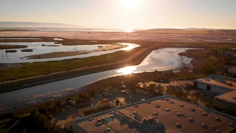 Coyote Creek Sunset 003 Stock Footage 171291802