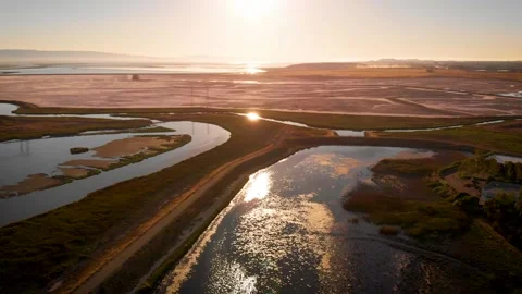 Coyote Creek Sunset 004 Stock Footage 171291799