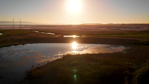 Coyote Creek Sunset 005 Stock Footage 171291819