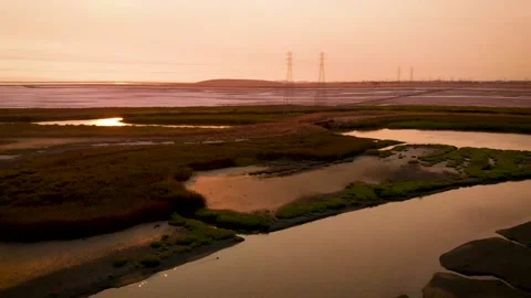 Coyote Creek Sunset 007 Stock Footage 171292084