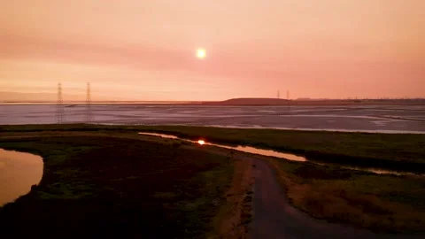 Coyote Creek Sunset 010 Stock Footage 171292011
