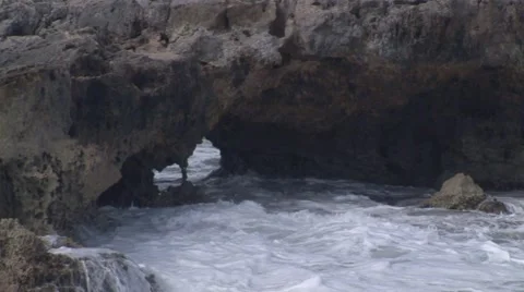 Cozumel Arches on the Beach Stock Footage 5341754