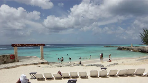 Cozumel Beach Time Lapse Stock Footage 30912485