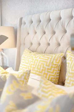 Cozy And Comfortable Bed Stock Photos