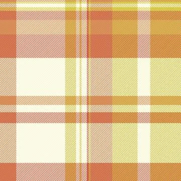 Cozy autumn plaid pattern with warm orange, yellow, and cream tones. Nobody i Stock Illustration