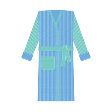 Cozy bathrobe vector illustration. Robe, nightwear Stock-Illustration