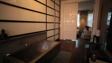 Cozy Bathroom Stock Footage 40804183