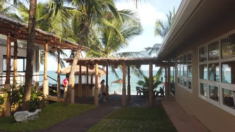 Cozy beach cafe 스톡 동영상 220317606