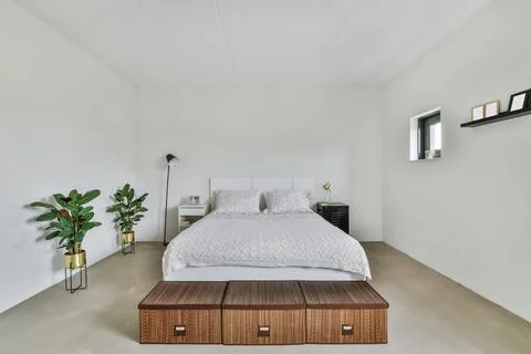 A cozy bedroom Stock Photos