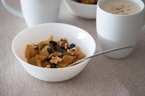 A cozy breakfast setting Foto stock