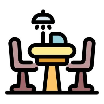 Cozy cafe setting with minimalist design Stock Illustration