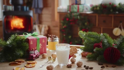 Cozy christmas composition Stock Footage 254161768