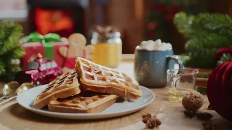 Cozy christmas composition Stock Footage 254162594