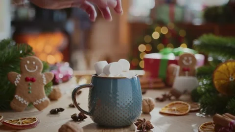 Cozy christmas composition Stock Footage 254162688