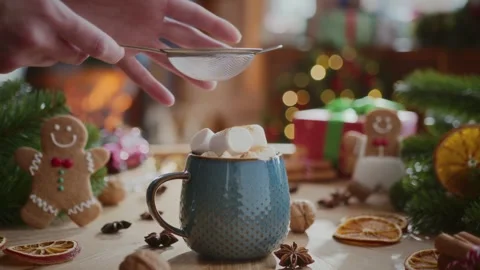 Cozy christmas composition Stock Footage 254162872