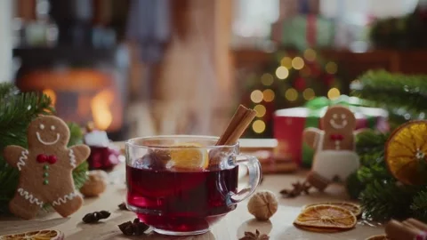 Cozy christmas composition Stock Footage 254162939
