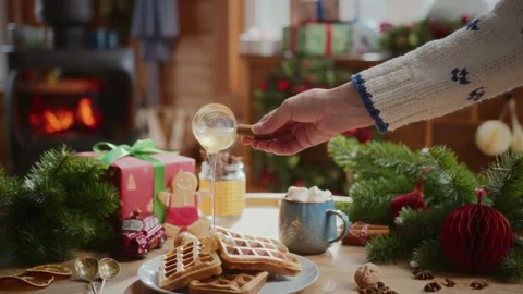 Cozy christmas composition Stock Footage 254162952