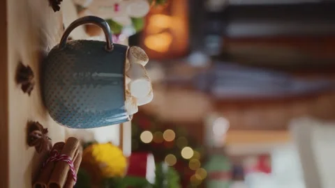 Cozy christmas composition Stock Footage 254163047