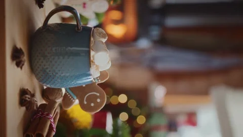 Cozy christmas composition Stock Footage 254163048