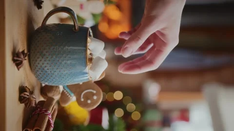 Cozy christmas composition Stock Footage 254163217