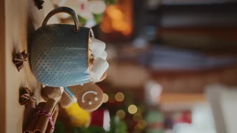 Cozy christmas composition Stock Footage 254163234