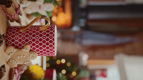 Cozy christmas composition Stock Footage 254163349