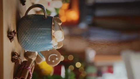 Cozy christmas composition Stock Footage 254163351