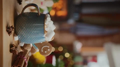 Cozy christmas composition Stock Footage 254163442