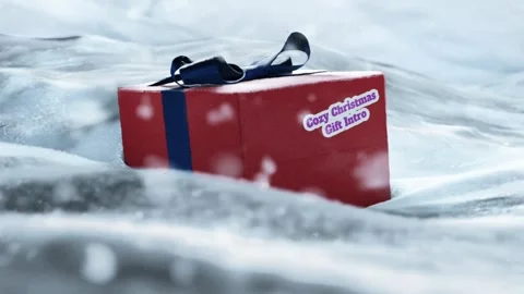 Cozy Christmas Gift Intro Стоковые After Effects