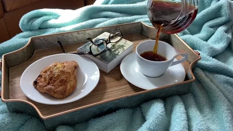 Cozy Coffee Pour Stock Footage 229658389