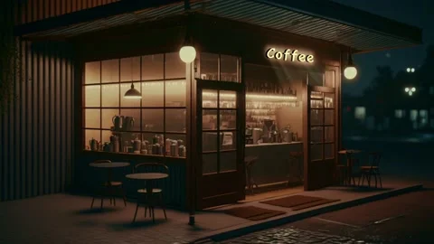 Cozy Coffee shop Stock Footage 236773385