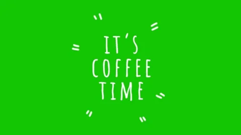 Cozy Coffee Time Animation Loop Stock-Footage 340368024