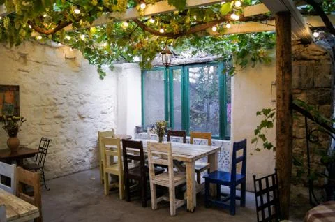 A cozy corner in a cafe. Stock Photos