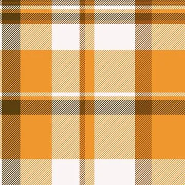 Cozy fabric pattern featuring a classic plaid design in warm earth tones.  Id Stock Illustration