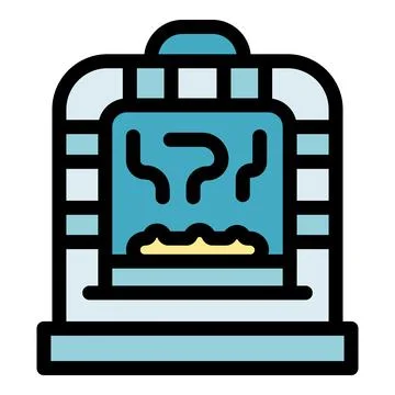 Cozy fireplace with modern design elements Stock Illustration