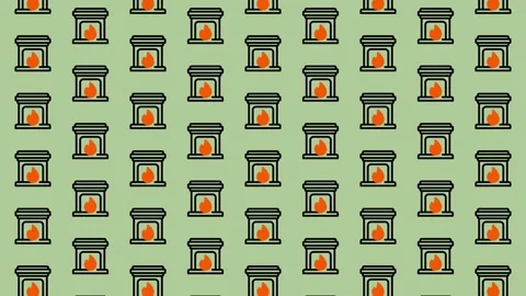 Cozy Fireplace Pattern - A Warm and Inviting Background. Stock Footage 325374870