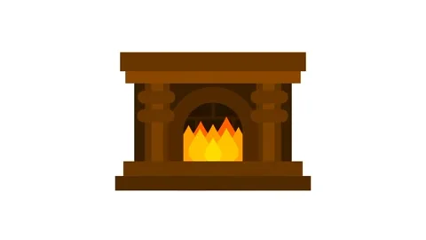 Cozy Fireplace Warmth Stock Footage 335815374